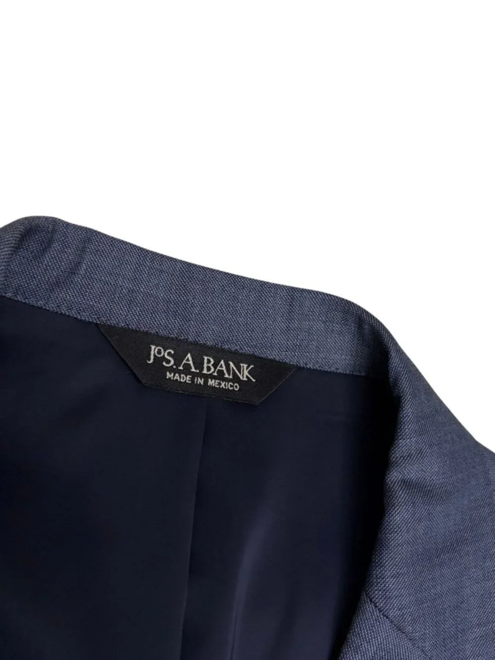 JOS A BANK Wool Business Suit Blue Blazer Dress Pants Formal Jacket Mens 39L